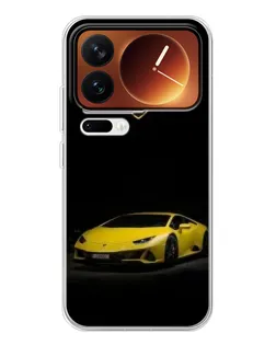 Чехол для Xiaomi 17 Pro с картинкой «Lamborghini желтый акцент»