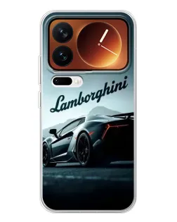 Чехол для Xiaomi 17 Pro с картинкой «Классическая надпись Lamborghini»