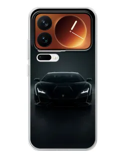 Чехол для Xiaomi 17 Pro с картинкой «Черный Lamborghini Aventador»