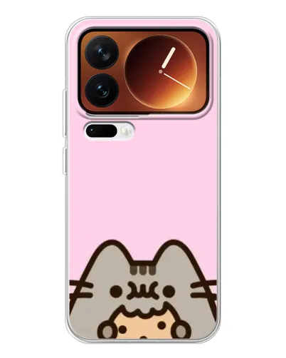 Чехол для Xiaomi 17 Pro с картинкой «Pusheen и печенье»