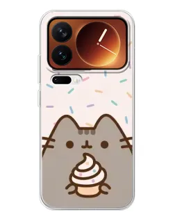 Чехол для Xiaomi 17 Pro с картинкой «Пушин с кексом» Чехол для Xiaomi 17 Pro с картинкой «Пушин с кексом»