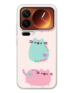 Чехол для Xiaomi 17 Pro с картинкой «Pusheen трио» Чехол для Xiaomi 17 Pro с картинкой «Pusheen трио»