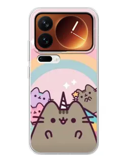 Чехол для Xiaomi 17 Pro с картинкой «Единорог Pusheen» Чехол для Xiaomi 17 Pro с картинкой «Единорог Pusheen»