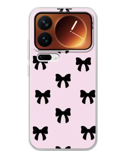 Чохол для Xiaomi 17 Pro з картинкою «Чорні банти Coquette» Чохол для Xiaomi 17 Pro з картинкою «Чорні банти Coquette»