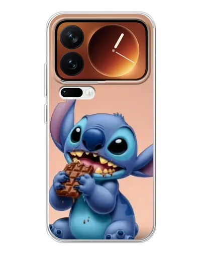 Чехол для Xiaomi 17 Pro с картинкой «Стич ест шоколад» Чехол для Xiaomi 17 Pro с картинкой «Стич ест шоколад»
