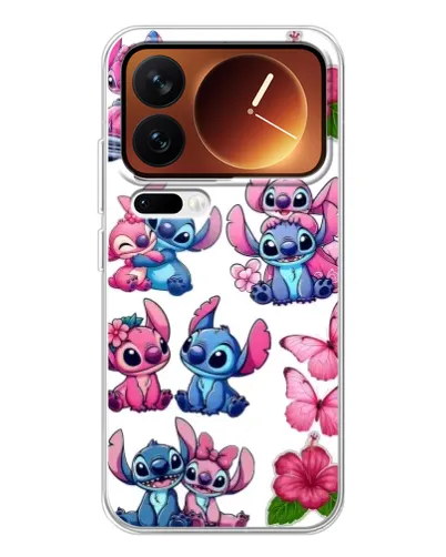 Чехол для Xiaomi 17 Pro с картинкой «Стикеры Stitch и Angel» Чехол для Xiaomi 17 Pro с картинкой «Стикеры Stitch и Angel»