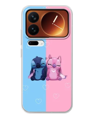 Чехол для Xiaomi 17 Pro с картинкой «Stitch и Angel Love» Чехол для Xiaomi 17 Pro с картинкой «Stitch и Angel Love»