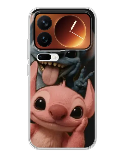 Чехол для Xiaomi 17 Pro с картинкой «Стич и Ангел» Чехол для Xiaomi 17 Pro с картинкой «Стич и Ангел»