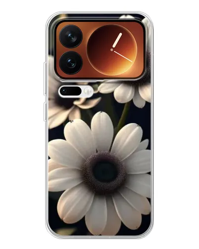 Чохол для Xiaomi 17 Pro з картинкою «Білі маргаритки макро» Чохол для Xiaomi 17 Pro з картинкою «Білі маргаритки макро»