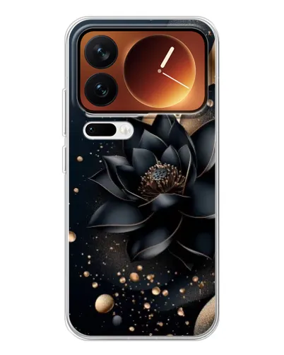 Чохол для Xiaomi 17 Pro з картинкою «Чорний лотос» Чохол для Xiaomi 17 Pro з картинкою «Чорний лотос»