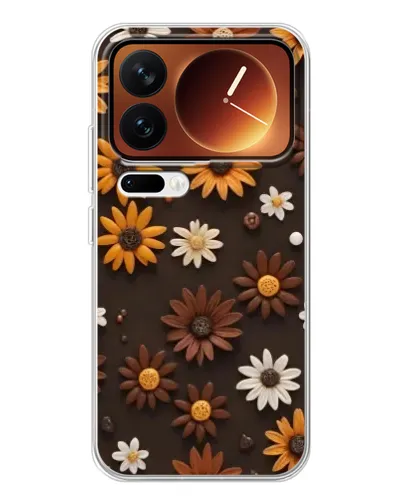Чохол для Xiaomi 17 Pro з картинкою «Візерунок з маленьких соняшників» Чохол для Xiaomi 17 Pro з картинкою «Візерунок з маленьких соняшників»