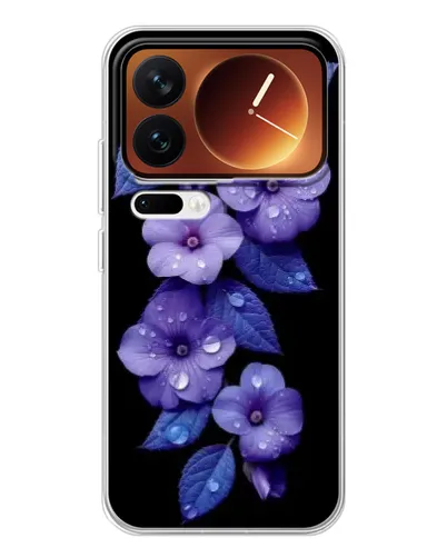 Чохол для Xiaomi 17 Pro з картинкою «Фіолетові квіти з росою» Чохол для Xiaomi 17 Pro з картинкою «Фіолетові квіти з росою»
