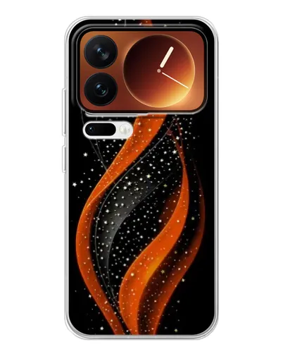Чехол для Xiaomi 17 Pro с картинкой «Огненная звездная волна»