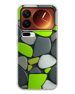 Чехол для Xiaomi 17 Pro с картинкой «Яркая неоновая галька» Чехол для Xiaomi 17 Pro с картинкой «Яркая неоновая галька»