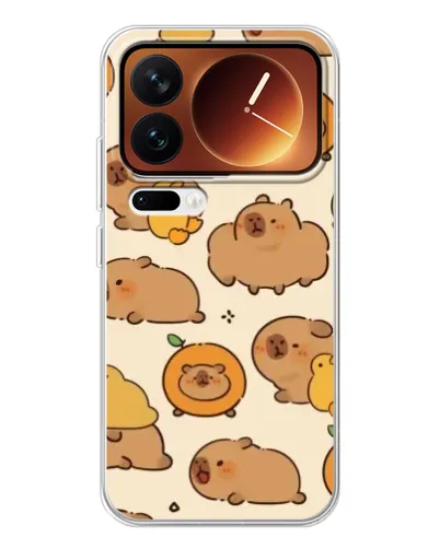 Чехол для Xiaomi 17 Pro с картинкой «Капибары с апельсинами»