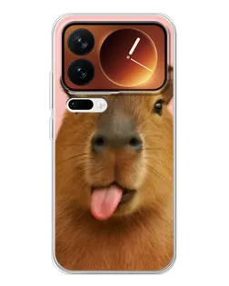 Чехол для Xiaomi 17 Pro с картинкой «Капибара с языком» Чехол для Xiaomi 17 Pro с картинкой «Капибара с языком»