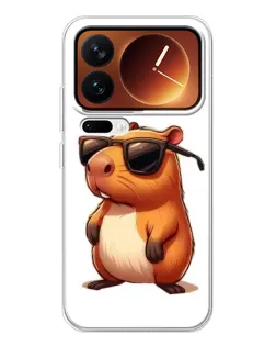 Чехол для Xiaomi 17 Pro с картинкой «Капибара в очках» Чехол для Xiaomi 17 Pro с картинкой «Капибара в очках»