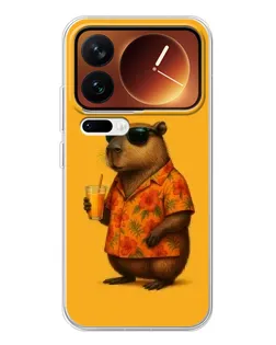 Чехол для Xiaomi 17 Pro с картинкой «Капибара на отдыхе» Чехол для Xiaomi 17 Pro с картинкой «Капибара на отдыхе»