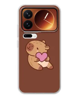 Чехол для Xiaomi 17 Pro с картинкой «Капибара с сердцем» Чехол для Xiaomi 17 Pro с картинкой «Капибара с сердцем»
