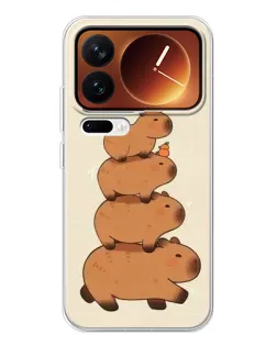 Чехол для Xiaomi 17 Pro с картинкой «Башня из капибар» Чехол для Xiaomi 17 Pro с картинкой «Башня из капибар»