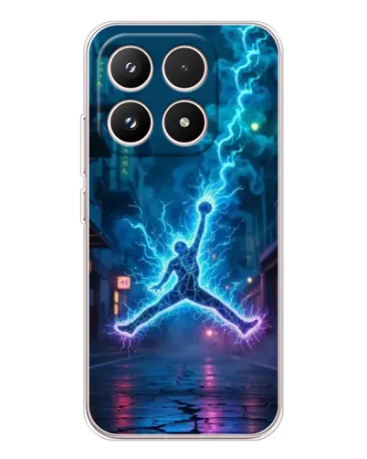 Чехол для Xiaomi 17 с картинкой «Jordan Gold Jumpman»