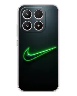 Чехол для Xiaomi 17 с картинкой «Неоновый контур Nike»