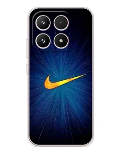 Чехол для Xiaomi 17 с картинкой «Синий пульс Nike»