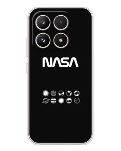 Чехол для Xiaomi 17 с картинкой «NASA — технический принт»