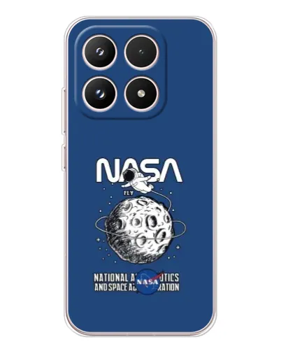 Чехол для Xiaomi 17 с картинкой «NASA — лунная миссия»