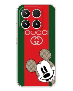 Чехол для Xiaomi 17 с картинкой «Gucci — полосы и Микки»