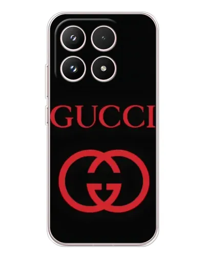 Чехол для Xiaomi 17 с картинкой «Gucci — красный логотип»