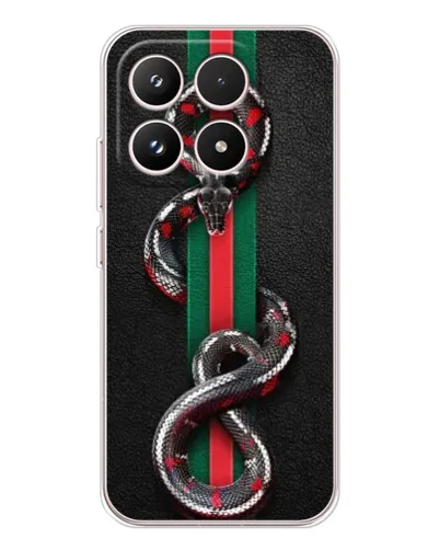 Чехол для Xiaomi 17 с картинкой «Gucci — змея на полосе» Чехол для Xiaomi 17 с картинкой «Gucci — змея на полосе»
