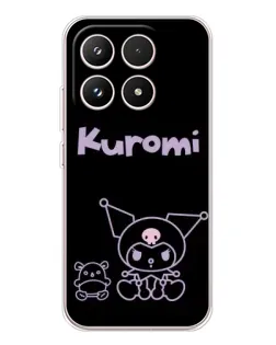 Чехол для Xiaomi 17 с картинкой «Kuromi — черный минимализм»