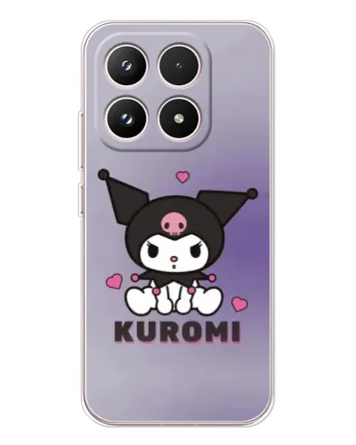 Чехол для Xiaomi 17 с картинкой «Kuromi — фиолетовый арт»