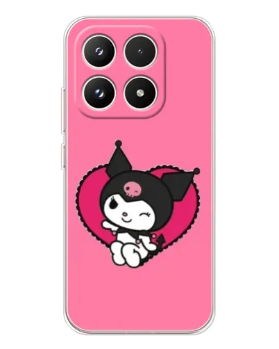 Чехол для Xiaomi 17 с картинкой «Kuromi — любовь в сердце»