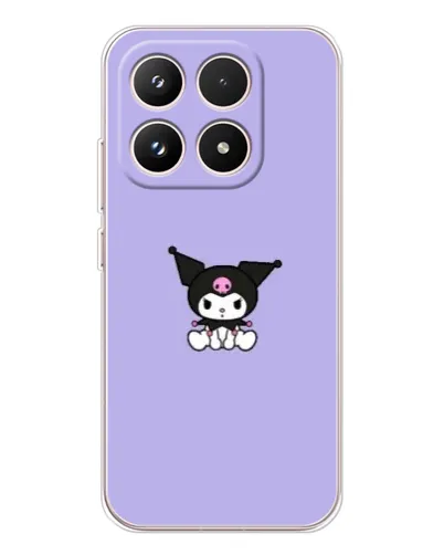 Чехол для Xiaomi 17 с картинкой «Kuromi — фиолетовый минимализм»