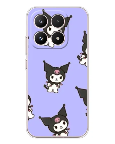 Чехол для Xiaomi 17 с картинкой «Паттерн с Kuromi»
