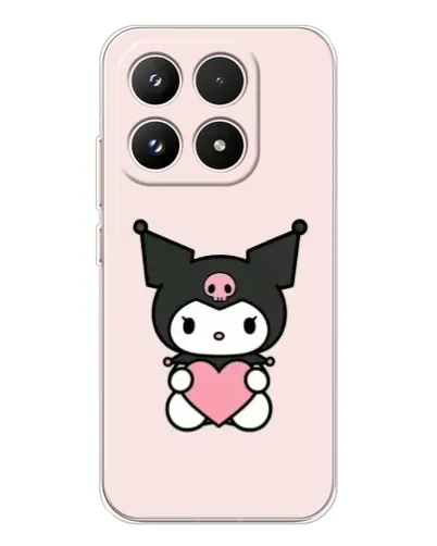 Чехол для Xiaomi 17 с картинкой «Kuromi и сердце»