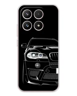 Чехол для Xiaomi 17 с картинкой «Темный силуэт BMW»