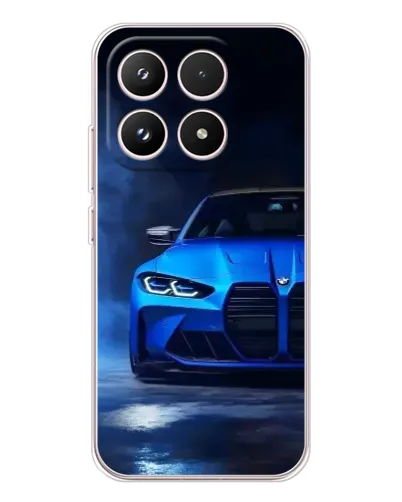 Чехол для Xiaomi 17 с картинкой «Голубая BMW M4»