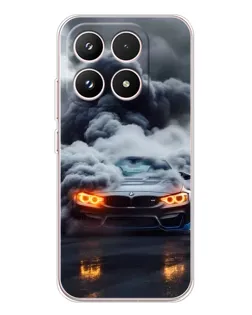 Чехол для Xiaomi 17 с картинкой «BMW в дыму»