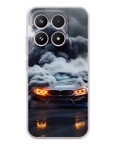 Чехол для Xiaomi 17 с картинкой «BMW в дыму»