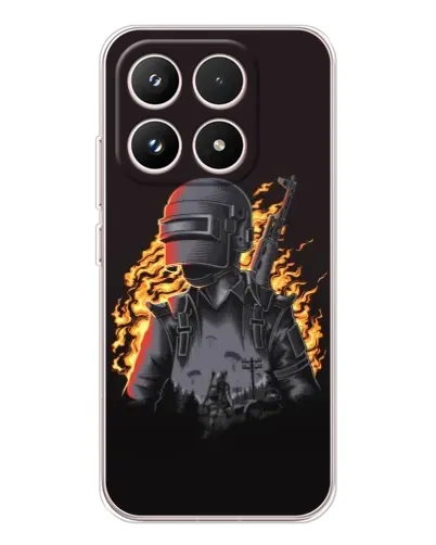 Чехол для Xiaomi 17 с картинкой «PUBG — огненный силуэт» Чехол для Xiaomi 17 с картинкой «PUBG — огненный силуэт»