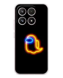 Чехол для Xiaomi 17 с картинкой «Among Us неоновое сияние»