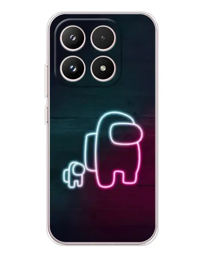 Чехол для Xiaomi 17 с картинкой «Among Us неон-арт» Чехол для Xiaomi 17 с картинкой «Among Us неон-арт»