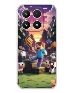 Чехол для Xiaomi 17 с картинкой «Стив на ферме» Чехол для Xiaomi 17 с картинкой «Стив на ферме»