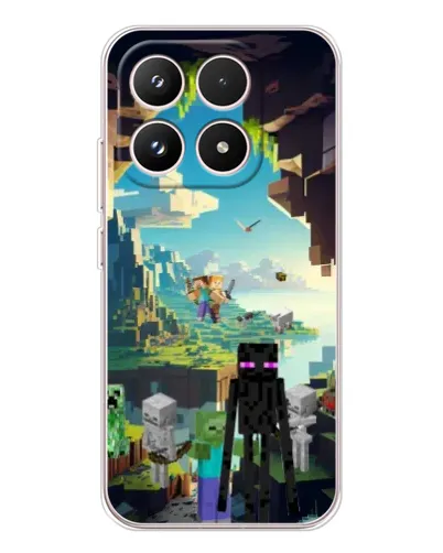 Чехол для Xiaomi 17 с картинкой «Эндермен в лесу»