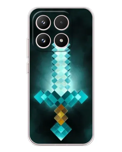 Чехол для Xiaomi 17 с картинкой «Алмазный меч неон»