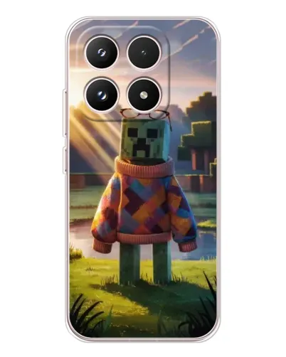 Чехол для Xiaomi 17 с картинкой «Крипер в свитере»