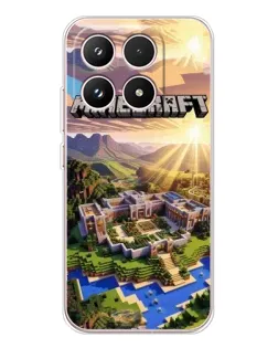 Чехол для Xiaomi 17 с картинкой «Minecraft панорама»